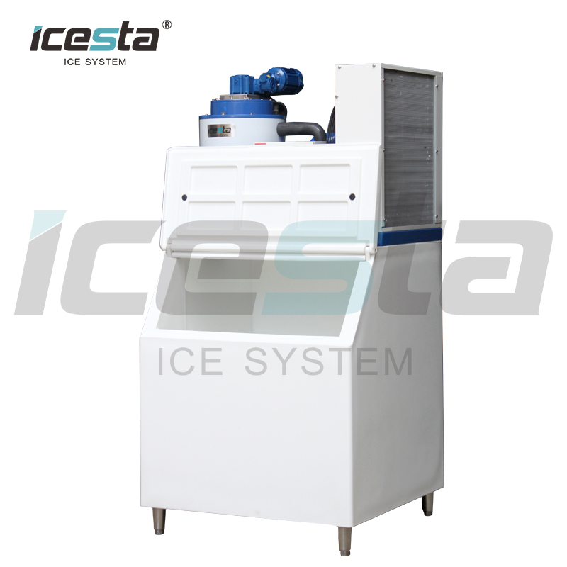 Icesta Machine à glace en flocons commerciale 1,5 t Machines à glace en flocons de 3 tonnes